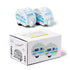 Grey caravan salt and pepper shakers with blue stripes and matching gift box — Adventure Awaits