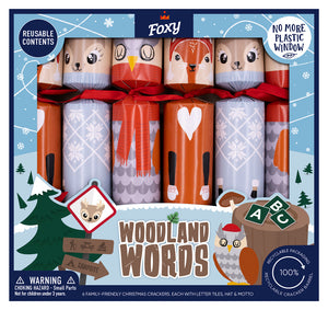 Christmas Crackers | Woodland Words 6pk