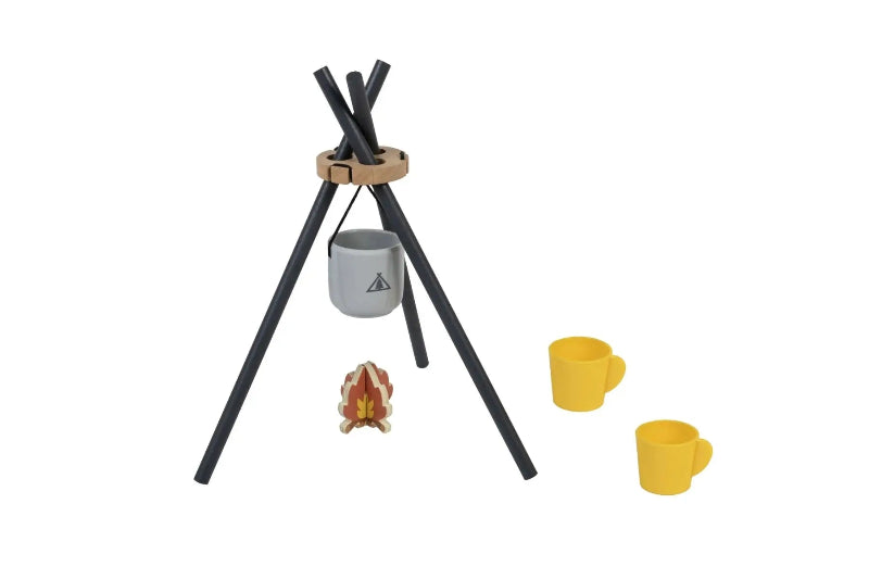 Tookytory wooden camping set with pretend billy and 2x cups — Adventure Awaits