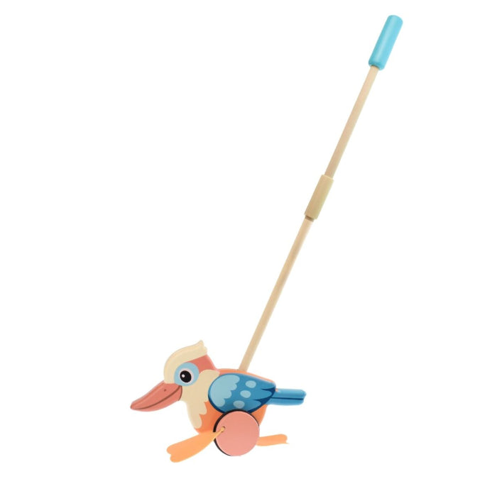 Wooden push along Kookaburra