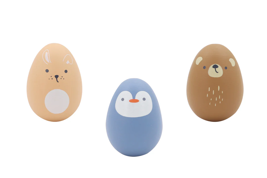 Wooden Animal Egg Shaker