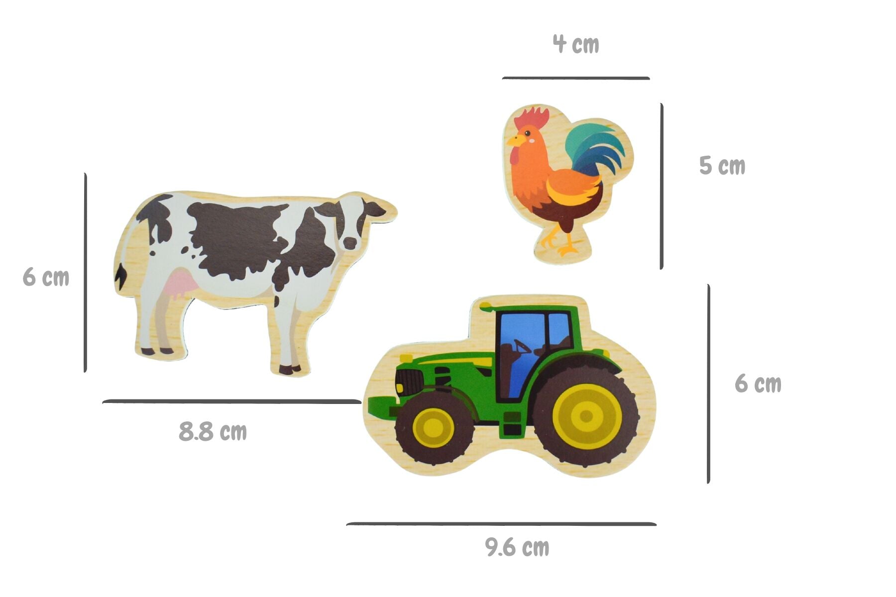 Fridge Friends Wooden Magnets | Aussie Farm Animals 36 pcs