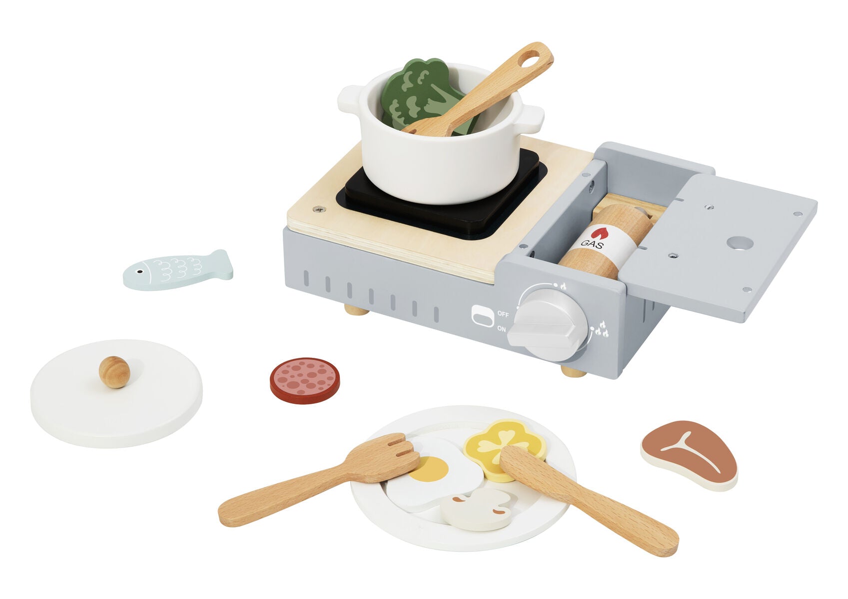 Camping Stove Wooden Play Set