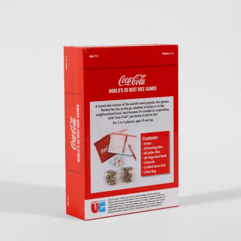 Coca-Cola World's Best Dice Games | 20 Games Travel Tin