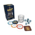 Yahtzee On The Rocks party game contents with dice, tumbler, coasters and game cards — Adventure Awaits