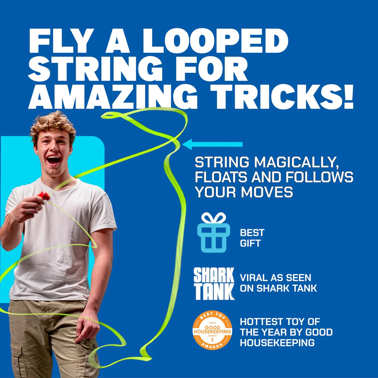 String Magic Stem ZipString | The Gravity-Defying String Trick Toy for Kids and Adults