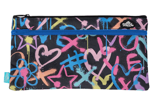 Spencil | Twin Zip Pencil Case Rectangle
