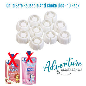Child Safe Reusable Anti Choke Lids 10 Pack