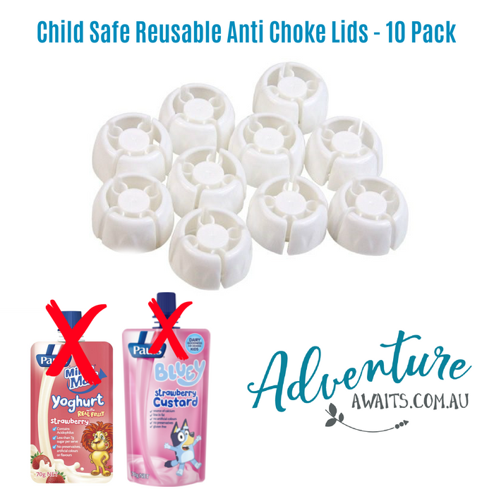 Child Safe Reusable Anti Choke Lids 10 Pack