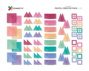Connetix Pastel | 120 Piece Creative Pack