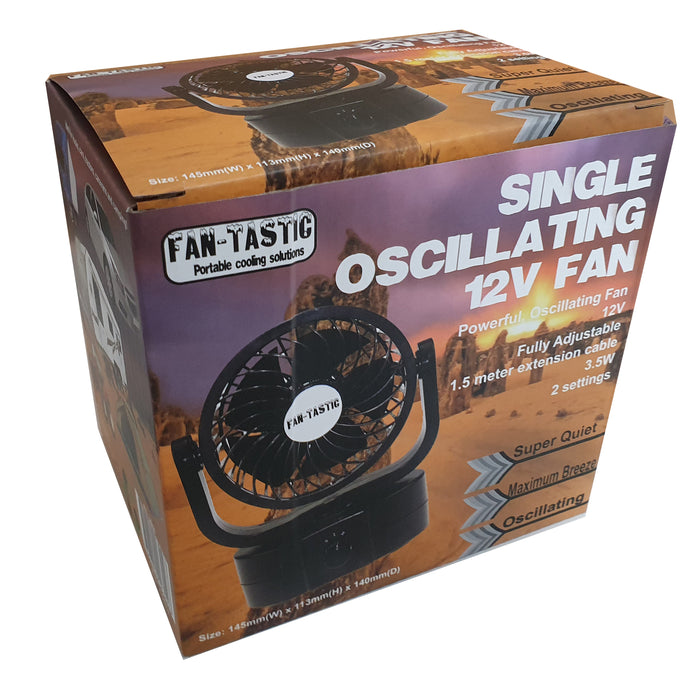 12V Fan-Tastic Single Oscillating Fan