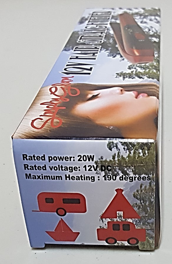 12 Volt Hair Straightener | Red