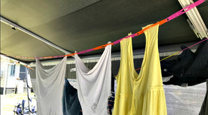 Slide n' Dry Pegless Clothesline | Ultimate Camping Clothesline Rainbow