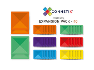 Connetix Rainbow | 40 Piece Expansion Pack
