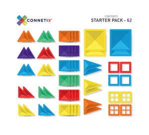 Connetix Rainbow | 60 Piece Starter Pack