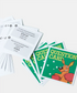 Aussie Trivia Challenge travel game question cards with boxing kangaroo design — Adventure Awaits