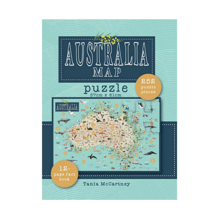 Australia Map Jigsaw Puzzle - 252 pcs with Booklet