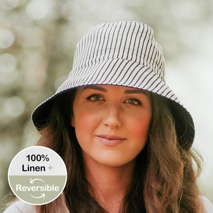 20% OFF Bedhead Hats | Vacationer Reversible Ladies Sun Hat | Bobbie/Ebony