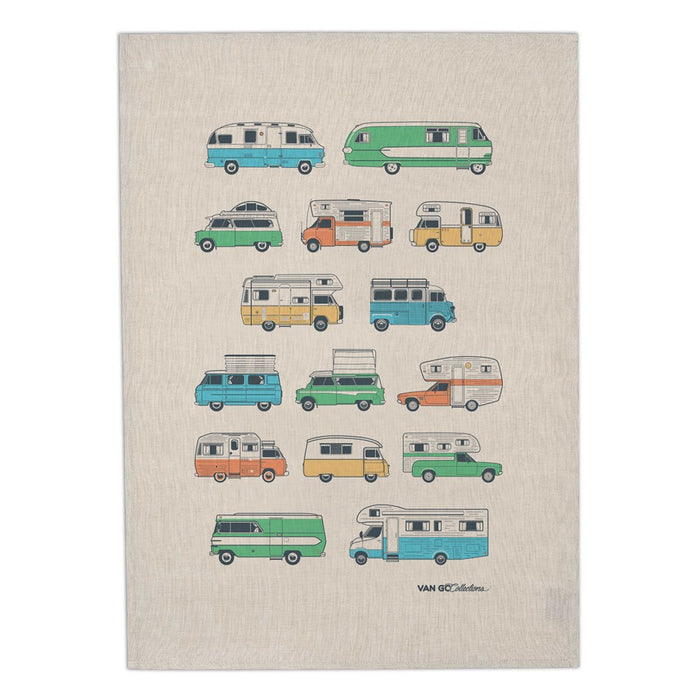 Van Go Tea Towel | Motorhomes and Campers Collection