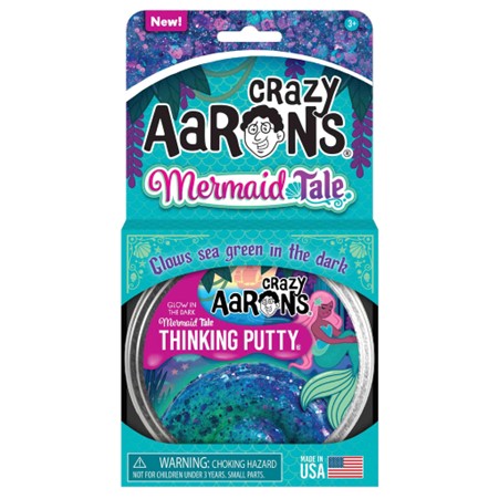 Crazy Aaron's Thinking Putty | 4" Tin | Glowbrights