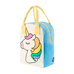 Fluf Zipper Lunch Bag - Unicorn