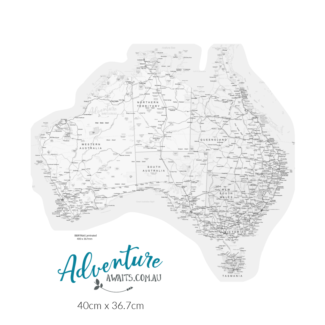 Map of Australia Sticker Decal | UV Outdoors OR Fabric Removeable