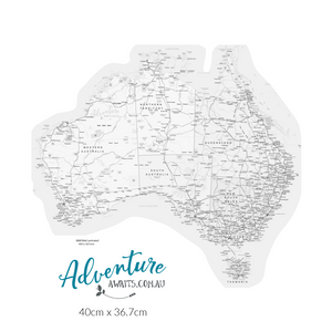 Map of Australia Sticker - UV Outdoors OR Fabric