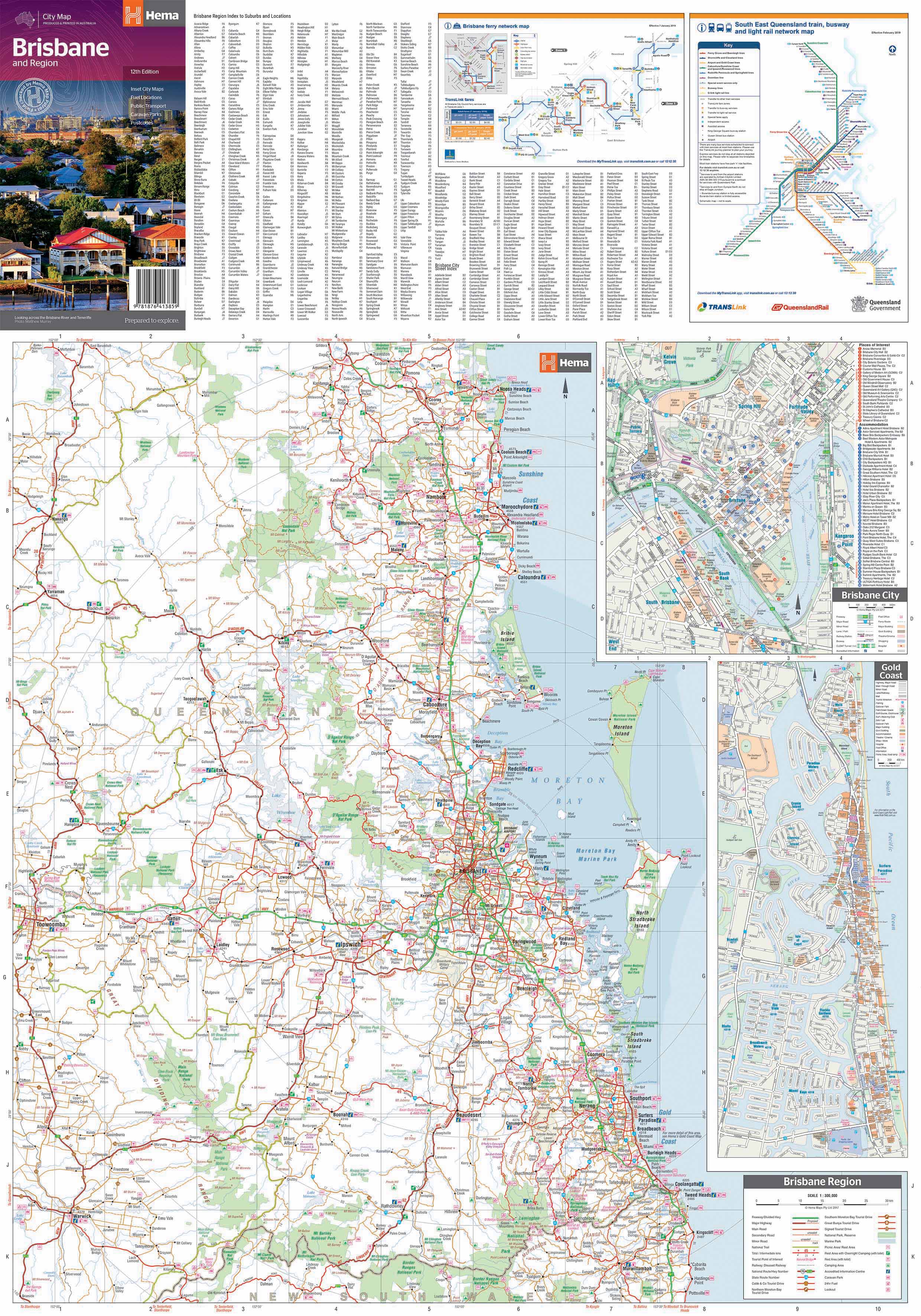 Hema Maps | Brisbane And Region City Map