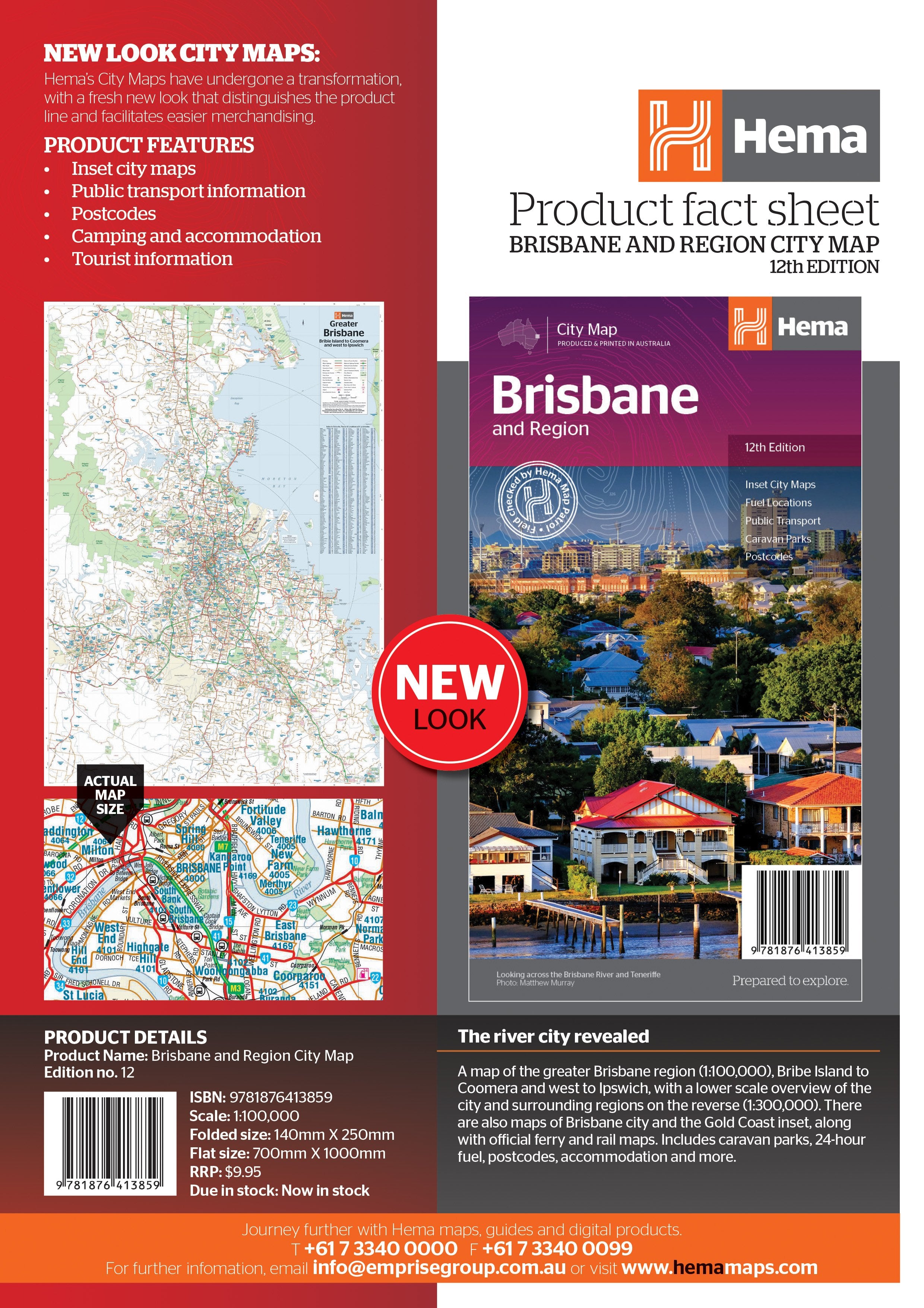 Hema Maps | Brisbane And Region City Map