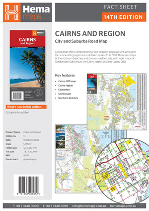 Hema Maps Cairns And Region | Regional Map