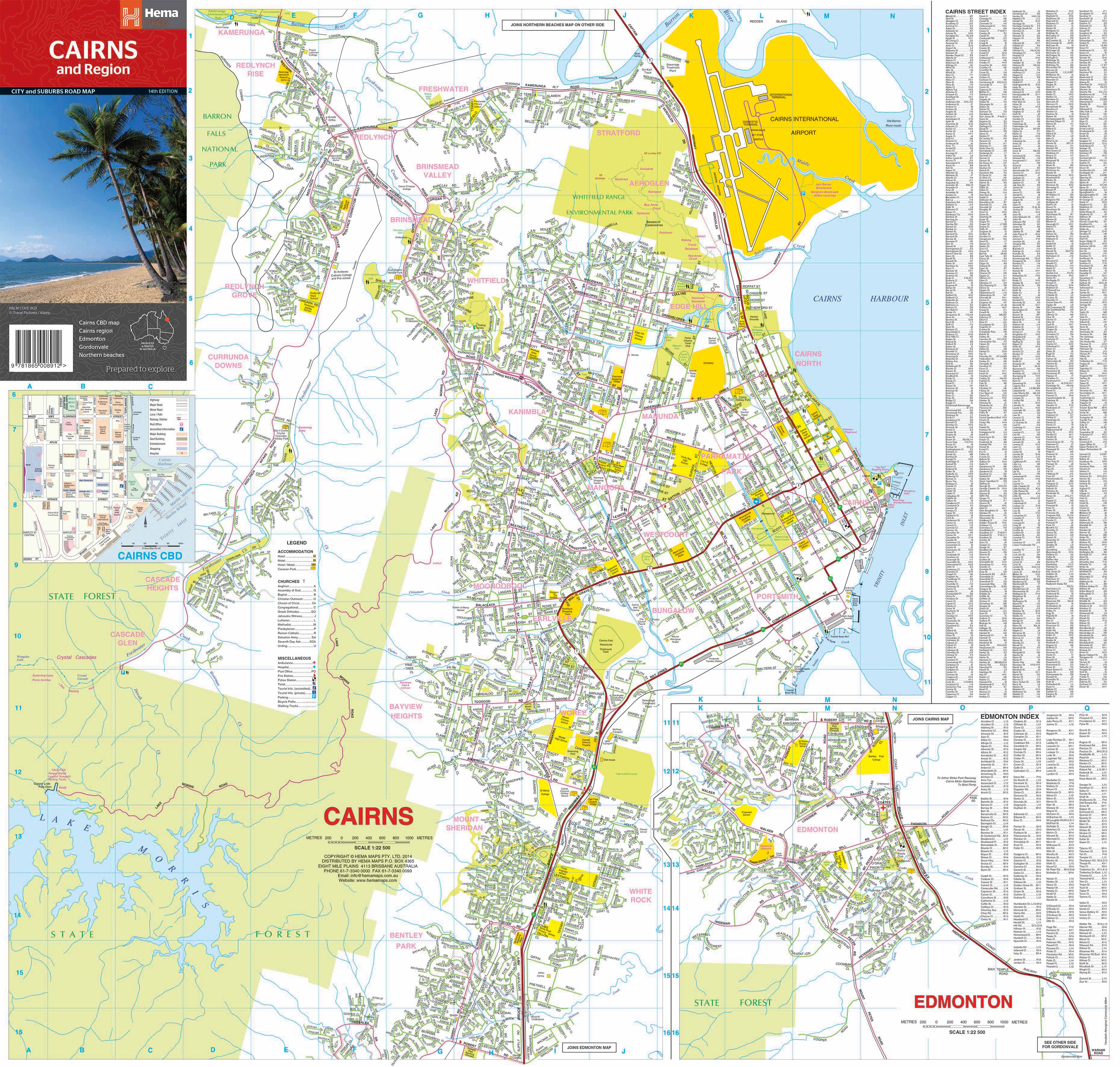 Hema Maps | Cairns And Region City Map