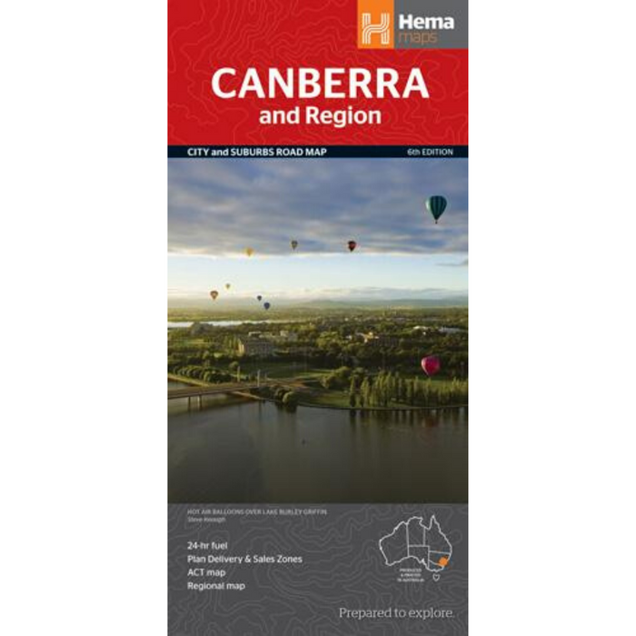 Hema Maps Canberra And Region | Regional Map