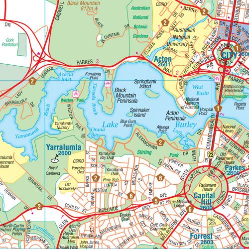 Hema Maps | Canberra And Region Regional Map