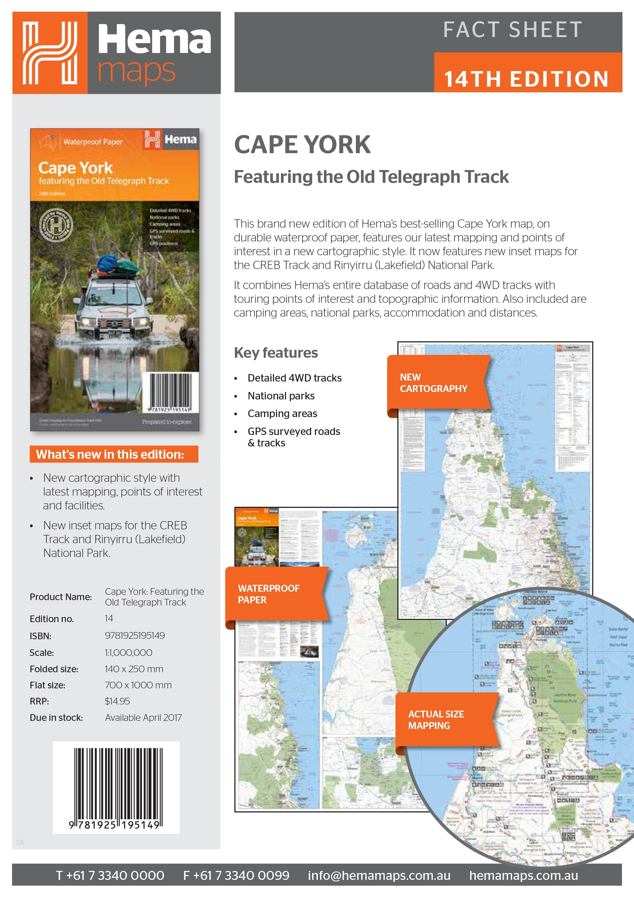 Hema Maps | Cape York Incl. The Telegraph Track