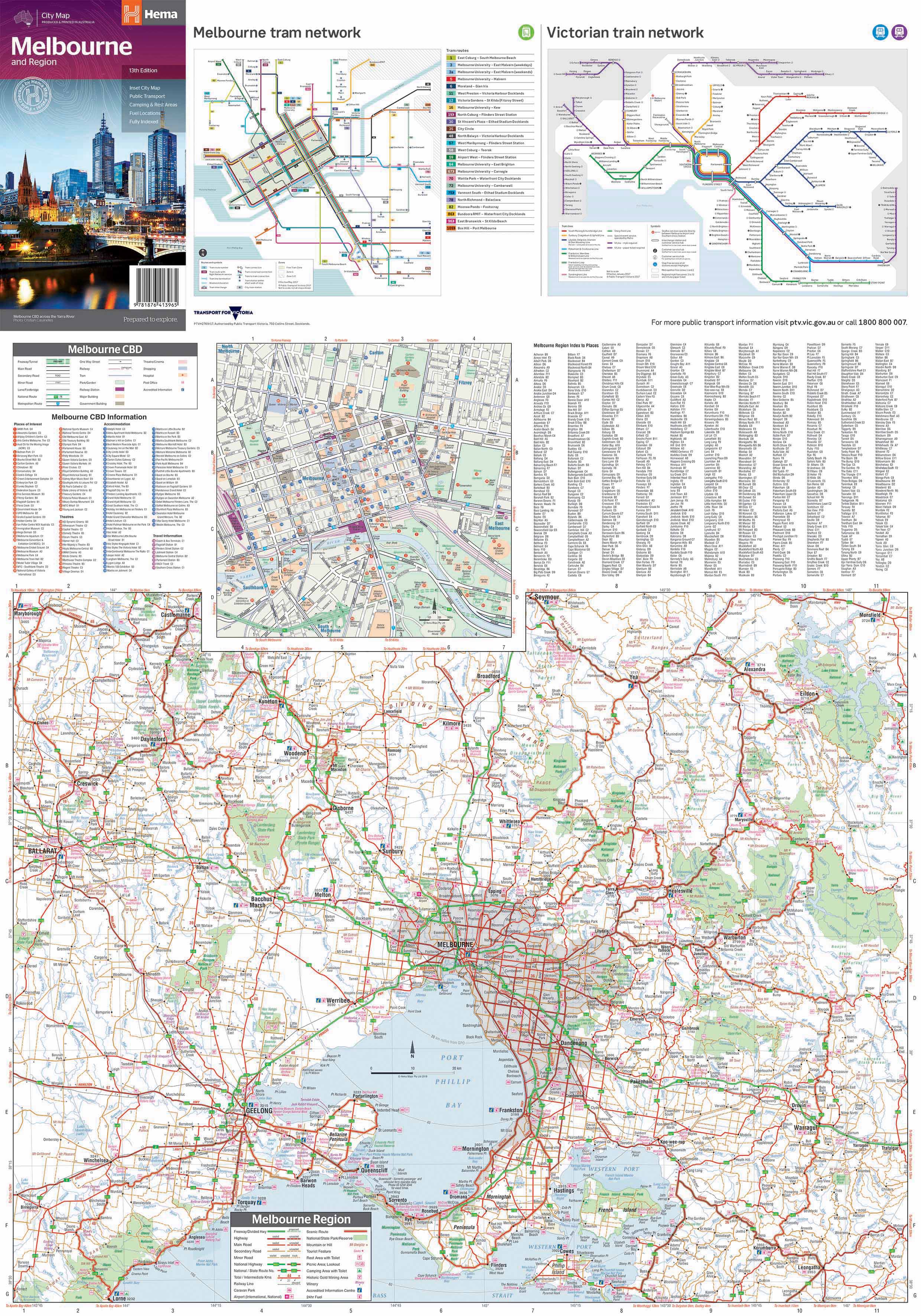 Hema Maps | Melbourne And Region City Map