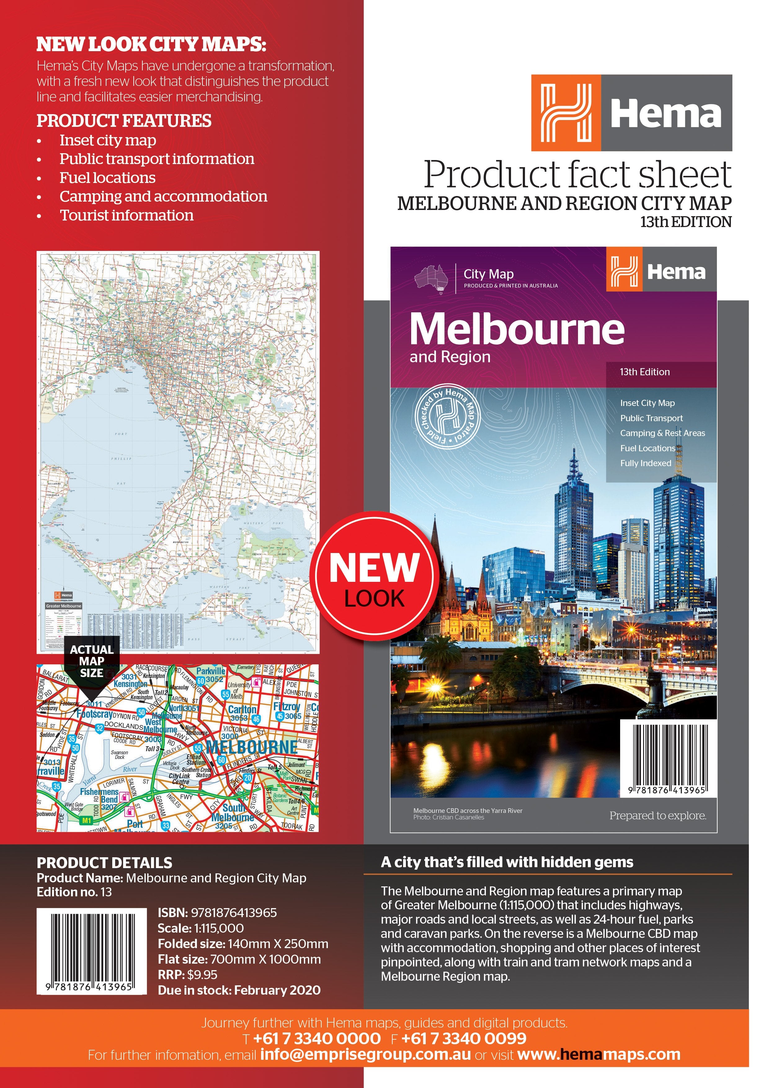 Hema Maps | Melbourne And Region City Map