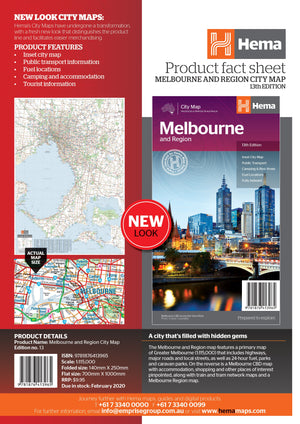 Hema Maps Melbourne And Region | City Map