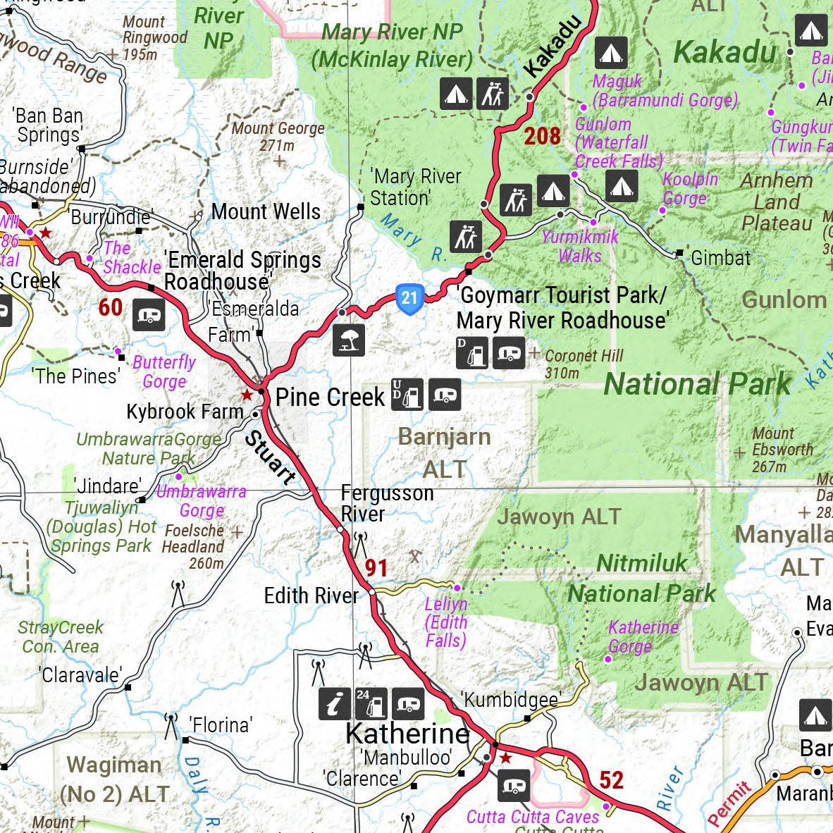 Hema Maps | Northern Territory Handy Map