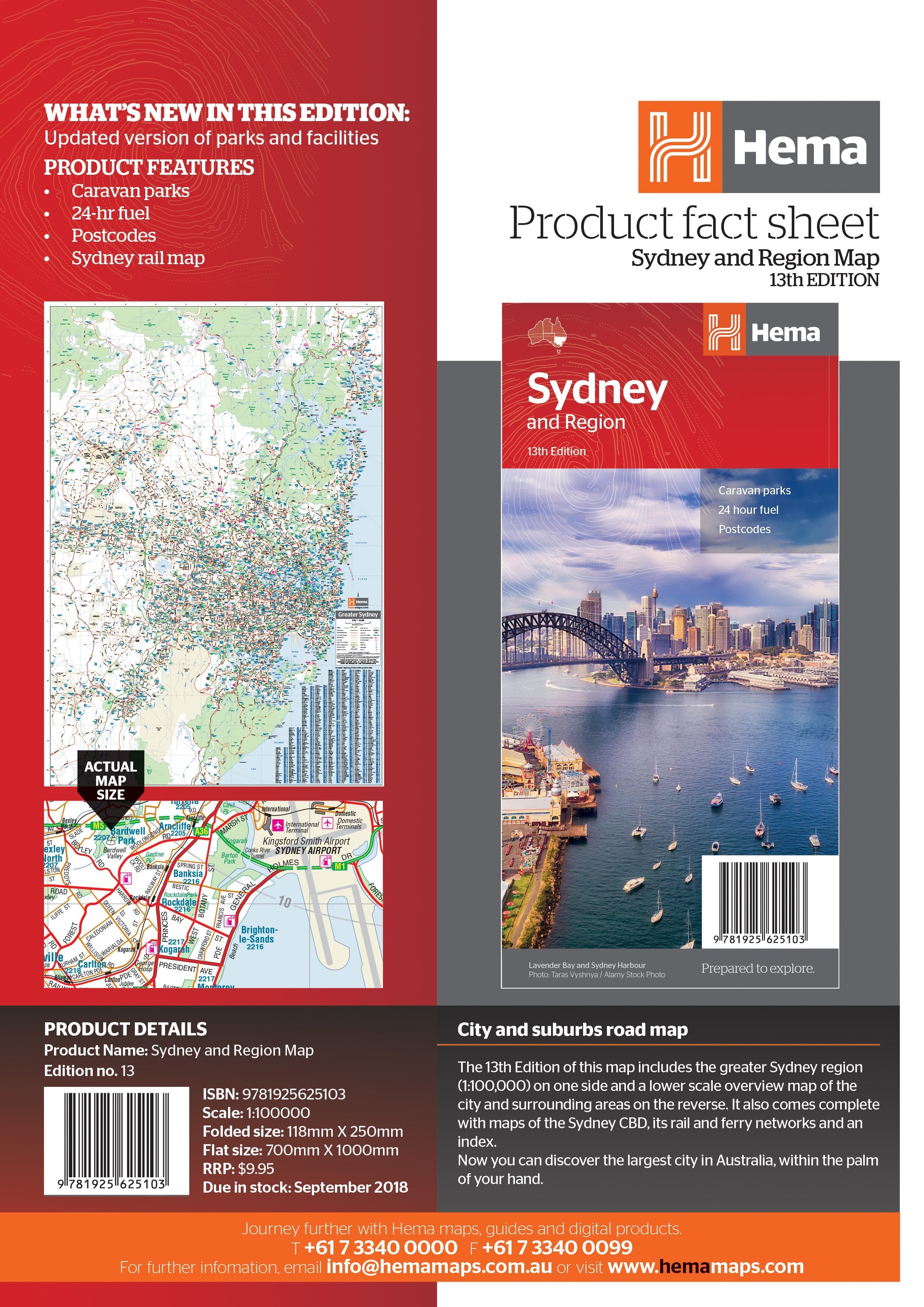 Hema Maps | Sydney And Region Regional Map