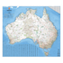 Hema Maps | Large Laminated Wall Map of Australia 1000 x 875 in TUBE