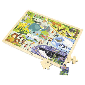 Viga Toys 48pc Zoo Jigsaw Puzzle