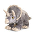 grey keelco triceratops dinosaur on white background