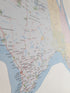 Map sticker on wall 