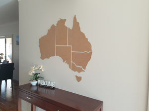 Wooden Map of Australia - Large