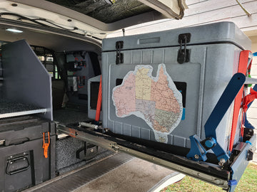 Map of Australia Sticker UV Fabric Caravan Camping RV Travel Gift
