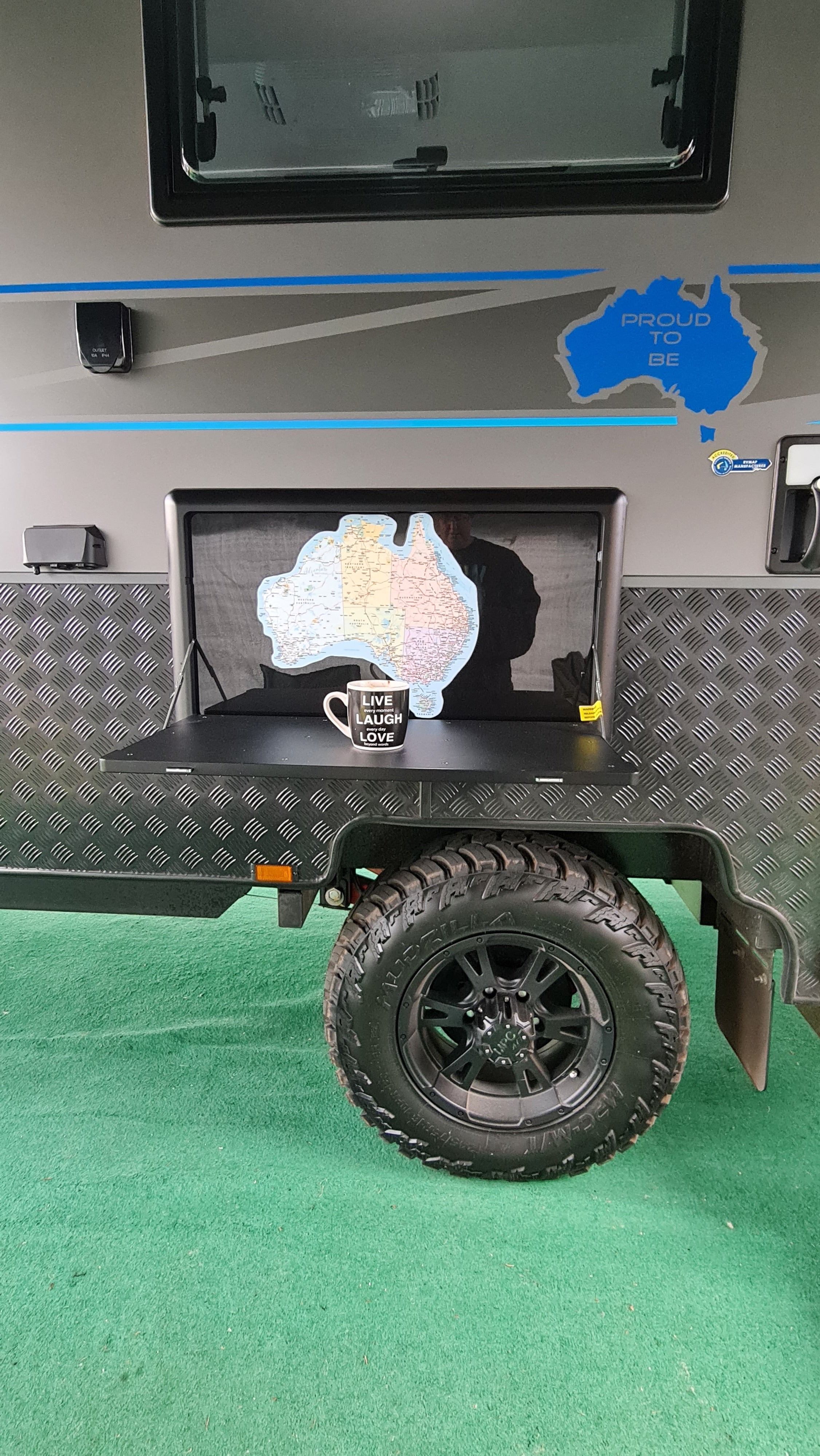 Map of Australia Sticker Decal | UV Outdoors OR Fabric Removeable