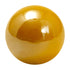 Pearlescent yellow glass marble with a smooth reflective finish — Adventure Awaits
