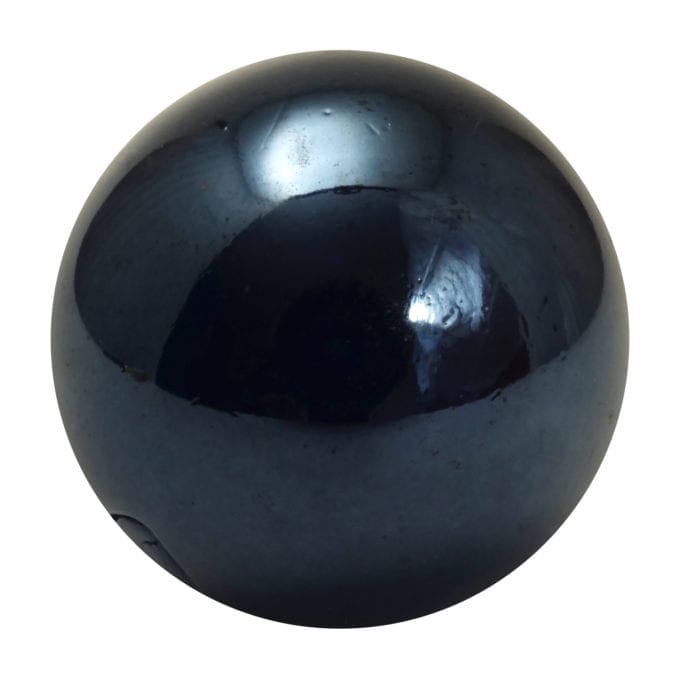 Pearlescent black glass marble with a smooth reflective finish — Adventure Awaits