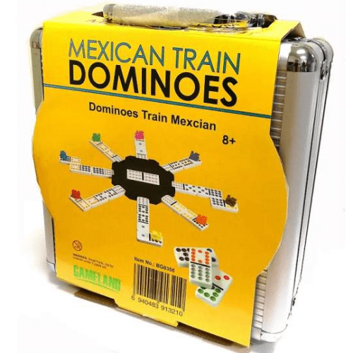 Mexican Train Dominoes Double 12 in a Case