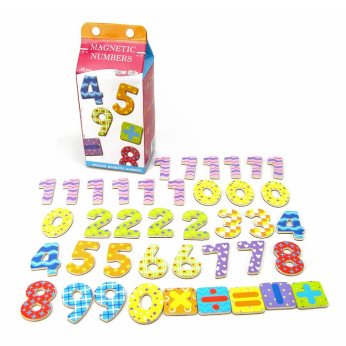 Milk Carton Magnetic Numbers